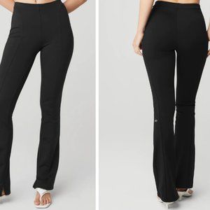 ALO Zip-It Flare Legging L Black NWT